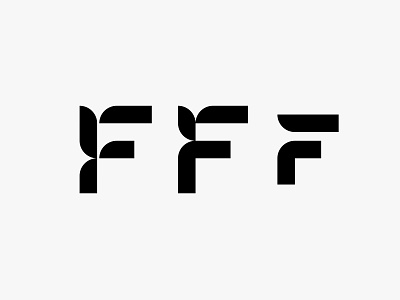 FFF clean icon lettermark logo modern monogram simple