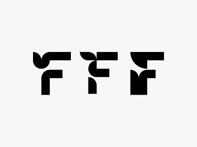 FFF2 clean lettermark logo modern monogram nature simple