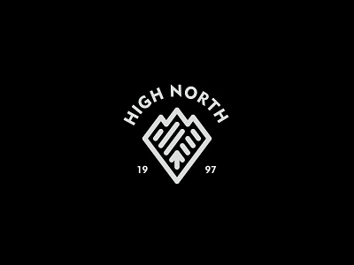 High North 2 adventure badge logo mountain nature outdoor simple
