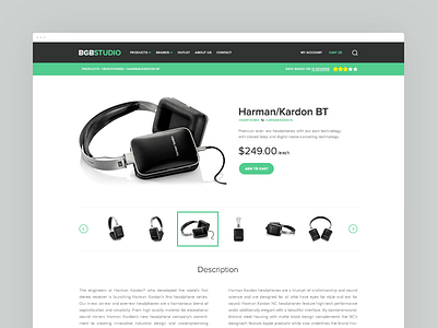 E-commerce template concept ecommerce flat ipad minimal responsive store