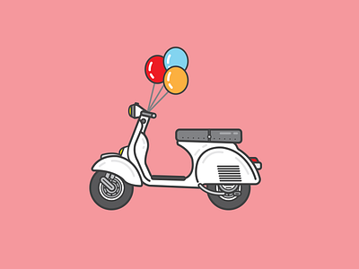 Vespa illustration ui