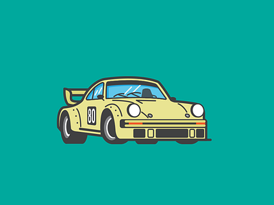 Porsche 934 illustration ui
