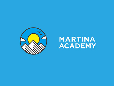 MARTINA ACADEMY logotype 03 illustration logo vector