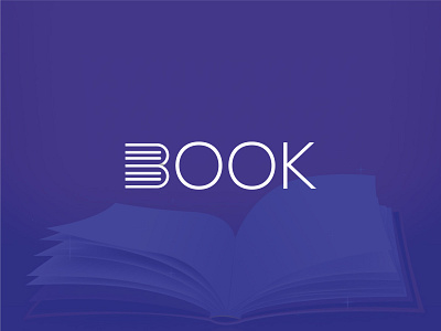 Book Wordmark Logo book design book logo design booklogo branding creative logo logo logodesign logodesigner minimal logo negative logo negative space wordmarklogo