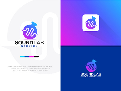 Modern music studios logo band logo designer brand designer brand identity designer brand logo branding business logo dj logo gradient logo hiphop logo minimal logo modern band logo modern music logo modern sound logo music logo design music logo designer podcast logo podcast logo designer radio logo sound logo design studio logo