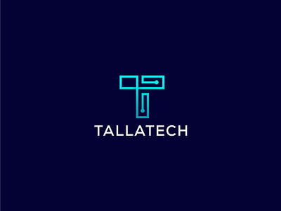 Letter T modern tech startup business logo