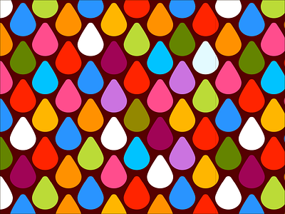 Pattern blue drop flat pattern red violet