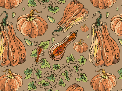 Pumpkin pattern illustration pattern pumpkin