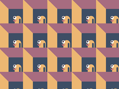 Pattern #62 building flat illustration pattern