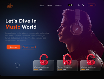 Headsets Projects graphic design ui