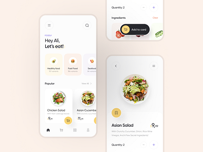 Foodly | Mobile App figma mobile app mobile design photoshop ui ux