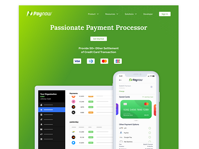 Payment Processor Fintech Website Design brand identity creative fintech payment processor ui ux web design website