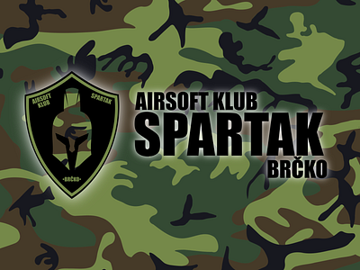 Airsoft Klub (Club) Spartak (SNS Cover Concept) airsoft branding cover graphic design logo military sns social media