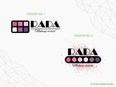 Rada Makeup Artist (Logo Concepts) artist branding graphic design logo makeup