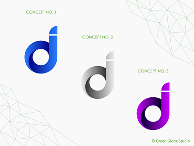 Minimalis Letter Logo Concept (i + d) branding graphic design lettets logo minimalist monogram