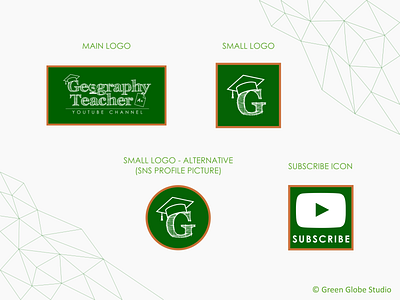 Geography Teacher - YouTube Channel Logo branding channel graphic design identity logo youtube youtube channel