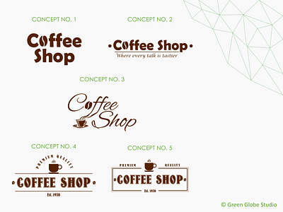 Coffee Shop Concept branding coffee coffee shop graphic design logo shop