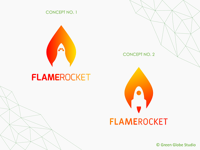 Flame Rocket Logo Concept branding company fire flame graphic design identity illustration inkscape logo rocket