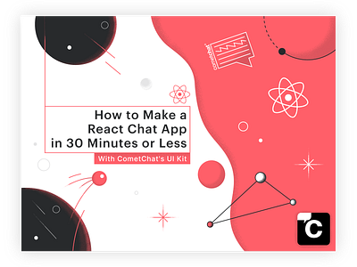 "Comechat" Illustrated banner design affinity banner banner design graphic illustration illustrator minimalistic react space texturized ui