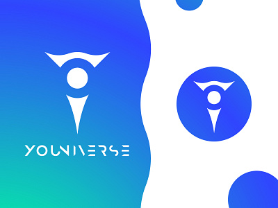 "Youniverse" logo design futuristic icon logo logo design youniverse