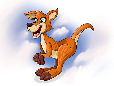 Kangaroo Character Design animal character illustration kangoo mascot
