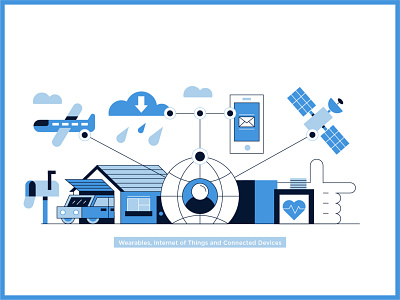 "Connected Devices" icon illustration