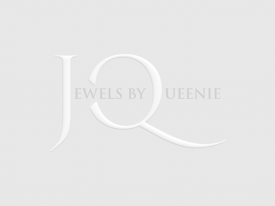 Jewels By Queenie — Logo jewelery jewelery store jeweller jewellery jewellery store mono mono colour muted self colour white