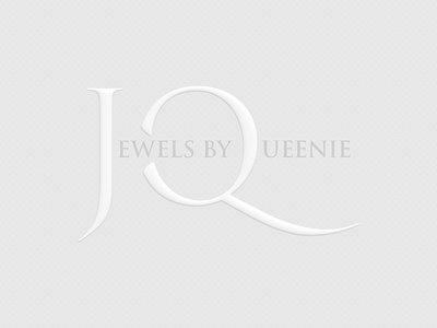 Jewels By Queenie — Logo jewelery jewelery store jeweller jewellery jewellery store mono mono colour muted self colour white