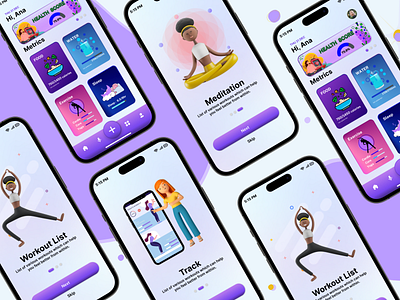 Health Mobile App: iOS App UI/UX