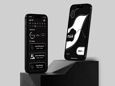 Task Management App: iOS App UI/UX 3d agency app app design app uiux design freelancer graphic design illustration minimal saas task management app ui uidesign uiux user experience user interface ux uxdesign webdesign