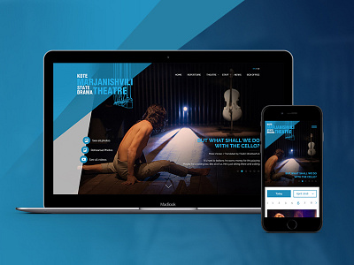 Marjanishvili Theatre bootstrap responsive design theatre uiux