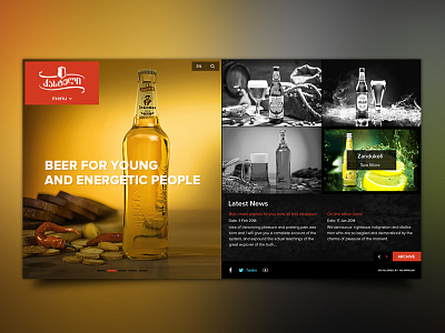 Castel beer responsive design uiux