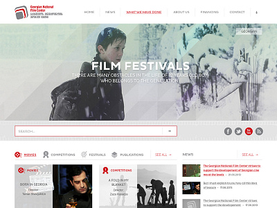 Georgian National Film Center film georgia responsive design uiux