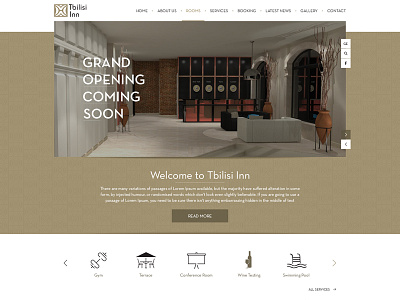 Tbilisi Inn hotel iconic design responsive design uiux