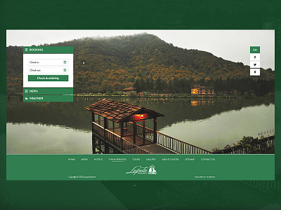 Lopota Resort Redesign hotels lake resort responsive design uiux