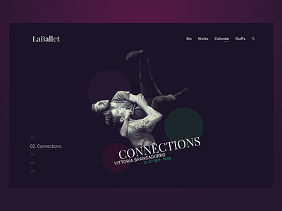 Laballet ballet contemporary ballet dance webdesign