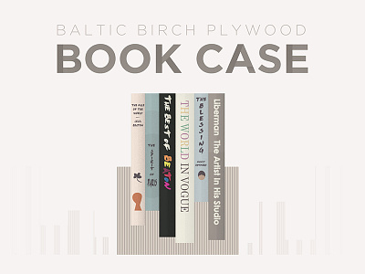 Parallax Baltic Birch Book Case Website flat design illustration parallax vector web