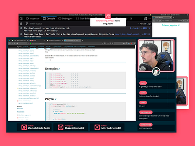 Layout Twitch Developer - Marco Bruno (CollabCode) layout live stream twitch