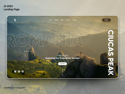 UI #003 - Landing Page daily ui 003 landing page ui ui challenge ui design ui003 user experience user interface ux ux design web design