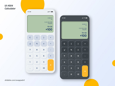 UI #004 - Calculator calculator daily ui 004 ui ui challenge ui design ui004 user experience user interface ux ux design