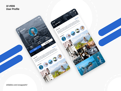 UI #006 - User Profile daily ui daily ui 006 design ui ui challenge ui design user experience user interface user profile ux ux design