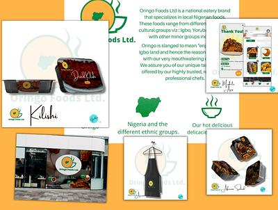 Branding for an eatery brand that specializes in Ni local foods branding graphic design ui