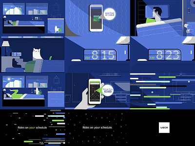 Uber Digital rider 'Snooze' concept art