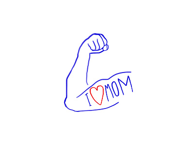 I love mom arm drawing i love mom illustration line art tattoo