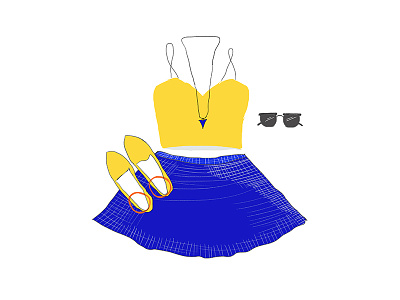 Outfit clothes drawing dress fashion illustration outfit