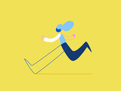 Runner character illustration running vector