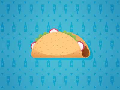 Taco Dribbble food icon design mexican taco takeout