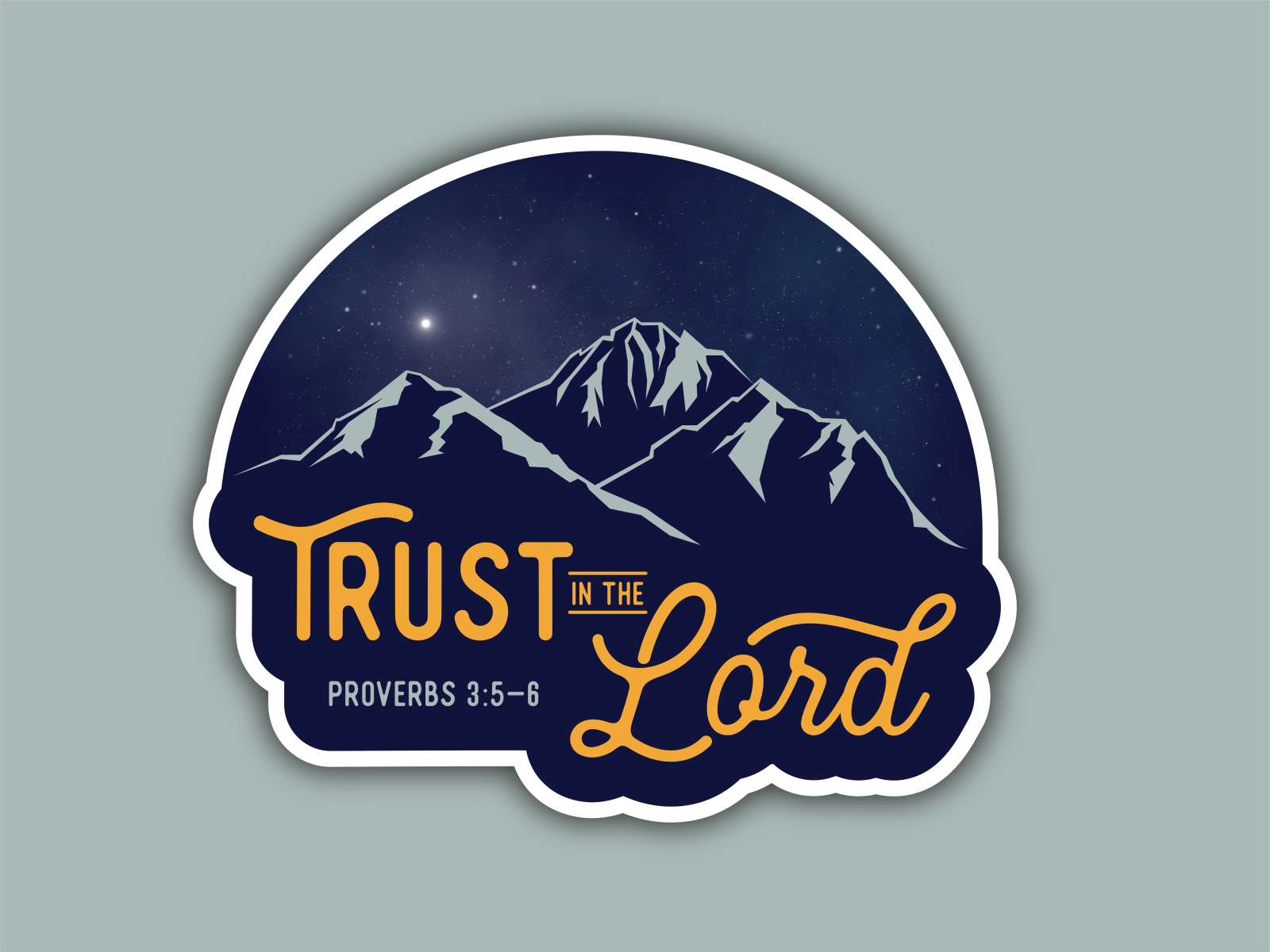 Trust in the Lord Sticker by Cindy Johnson on Dribbble