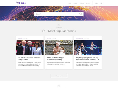 Redesign of Yahoo! Home Page