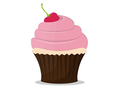 Cupcake cupcake food illustration
